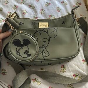 Disney Olive Green Crossbody Bag